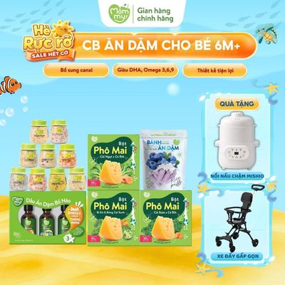 Combo chóng lớn Mămmy set 9 hạt mix, set 3 dầu bổ não 30ml, 3 phô mai rau củ đủ vị, bánh ăn dặm việt quất 35g