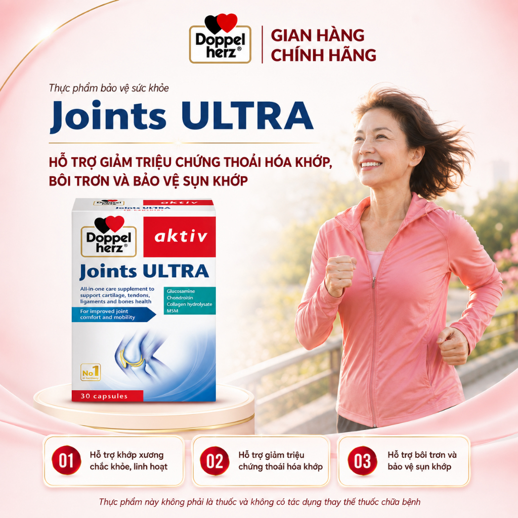 Thực phẩm bảo vệ sức khỏe Joints ULTRA hỗ trợ xương chắc khỏe