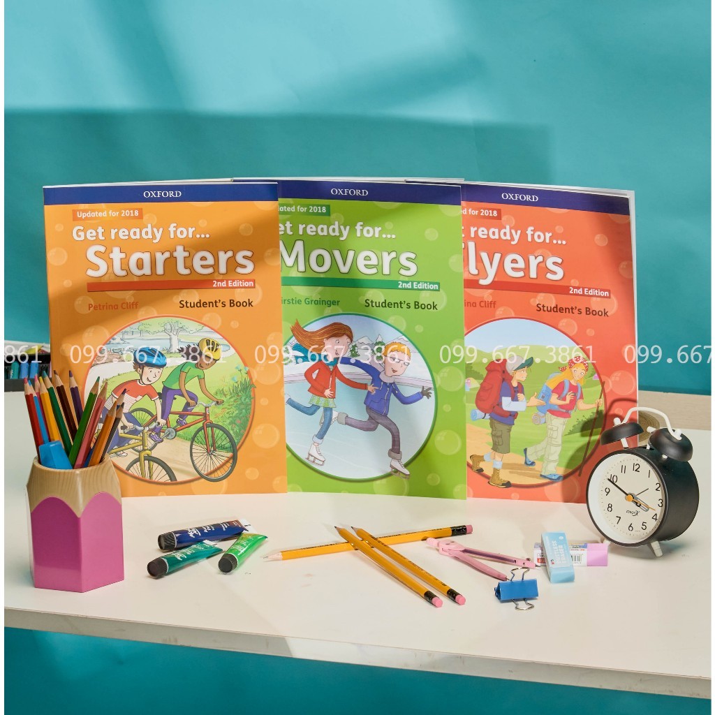 Sách - Get Ready Starters,Movers,Flyers - Tặng File Nghe
