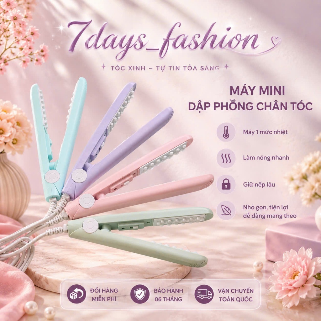 Máy dập phồng chân tóc- Máy dập xù chân tóc 7days_fashion mini 02
