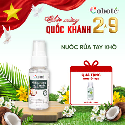 Nước rửa tay khô diệt khuẩn Cobote 30ml