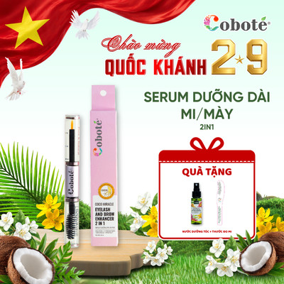 Serum dưỡng mi & mày Coboté bản cải tiến – Dài, dày rõ rệt, không cay mắt, hiệu quả sau 2 tuần 4ml/6ml/10ml