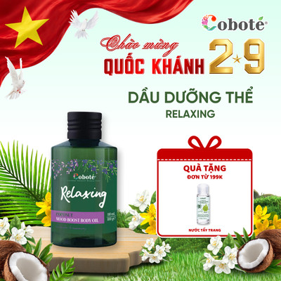 Dầu dưỡng thể tinh dầu dừa Cobote thấm nhanh tức thì, không nhờn rít 60ml/110ml