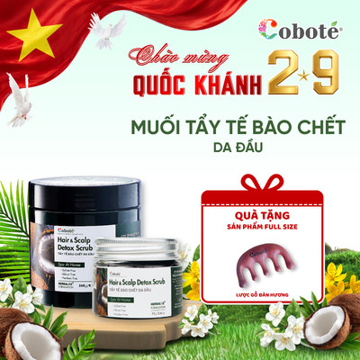 Tẩy tế bào chết da đầu Cobote làm sạch da đầu, đánh bay gàu ngứa 75g/265g