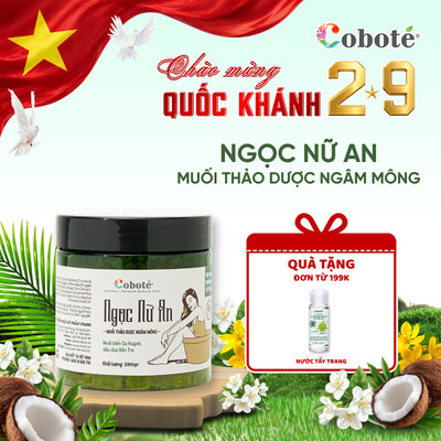 Muối Ngọc Nữ An Coboté - Muối Ngâm Mông Thảo Dược 65g/310g