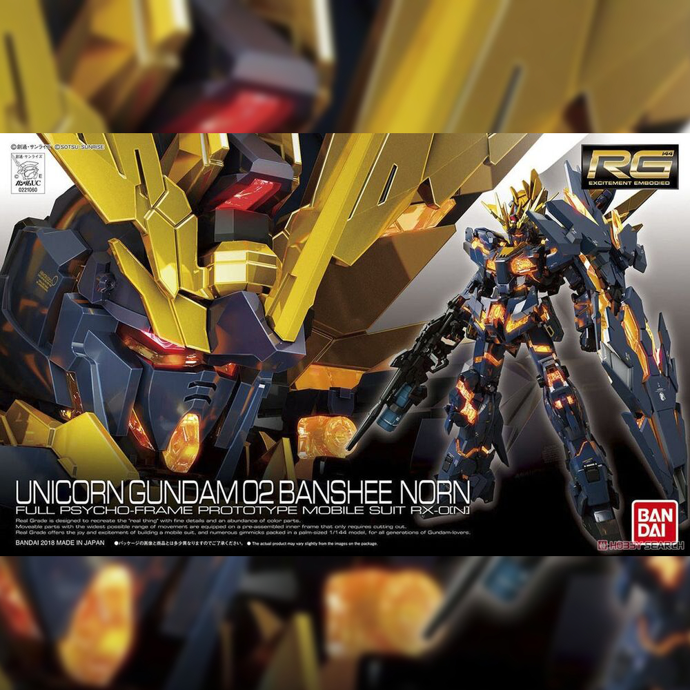 BANDAI RG UNICONRN GUNDAM 02 BANSHEE NORN
