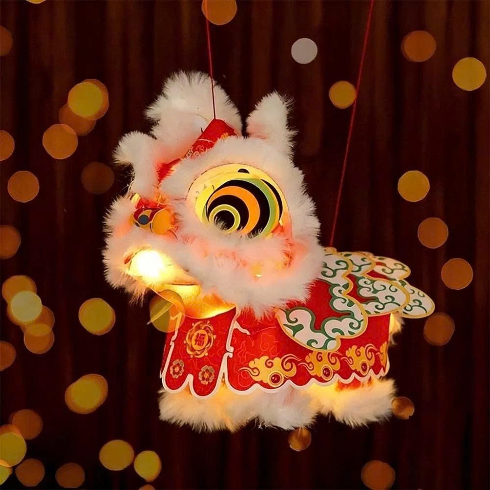 (HOẢ TỐC- lắp sẵn) LỒNG ĐÈN TRUNG THU LÂN 2026 - lồng đèn giấy Lân Sư Rồng có đèn