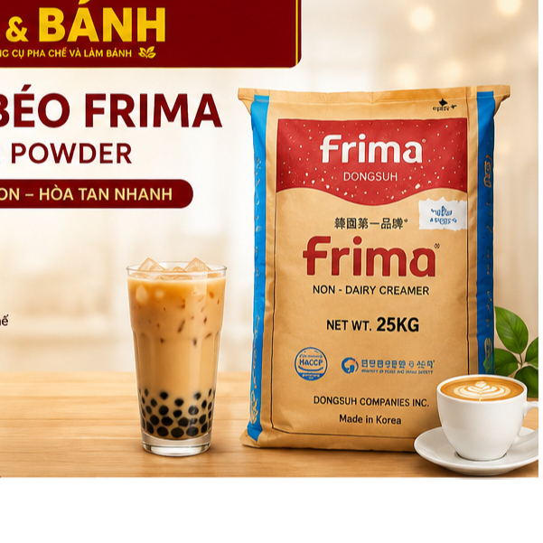 Bột kem béo Frima 25kg cho đồ uống và thực phẩm - Frima Hàn Quốc, 25kgPha Trà Sữa, Cà Phê, Đồ Uống –