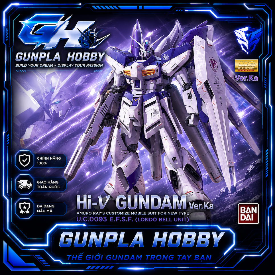 Mô hình MG 1/100 Hi-Nu Gundam Ver.Ka – Bandai chính hãng