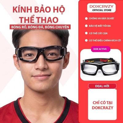 GỌNG KÍNH THỂ THAO DOKCRAZY GUNDAM CHUYÊN DỤNG CHO NGƯỜI CHƠI THỂ THAO, BÓNG RỔ, BÓNG ĐÁ, CÓ THỂ LẮP CẬN DƯỚI 4 ĐỘ