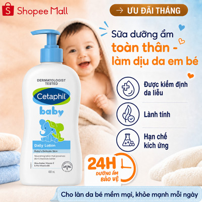SỮA DƯỠNG ẨM CETAPHIL BABY DAILY LOTION DỊU LÀNH 400ML