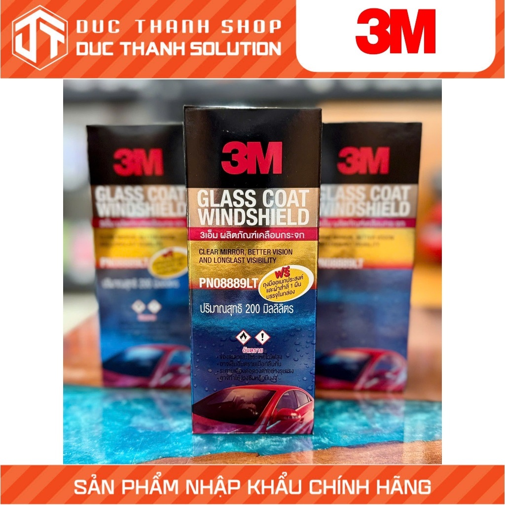 Dung dịch chống bám nước trên kính xe Glass Coat Windshield 08889 LT 200ml