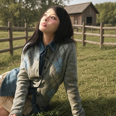 Áo Cardigan WHO.A.U Argyle Cardigan[B]_WHCKGB951F