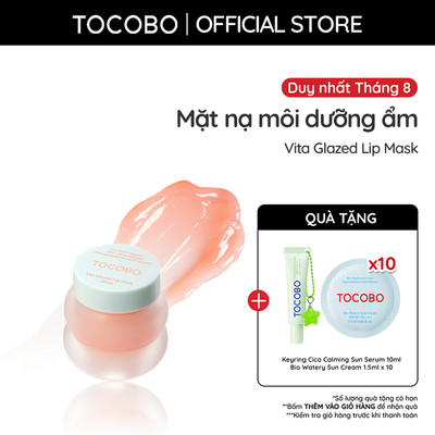 Mặt nạ môi dưỡng ẩm làm mềm môi Tocobo Vita Glazed Lip Mask 20ml