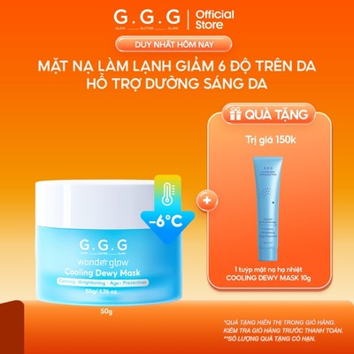 [ MUA 1 TẶNG 1 ] Mặt Nạ Lạnh Cooling Mask Hạ Nhiệt -6 Độ, Dưỡng Trắng Sáng & Mờ Thâm Sạm GGG 50g