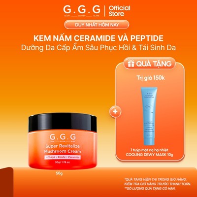 [ MUA 1 TẶNG 1 ] Kem Dưỡng Nấm Chaga Cấp Ẩm Sâu, Tái Tạo Da và Giảm Nếp Nhăn GGG Super Revitalize Mushroom Cream