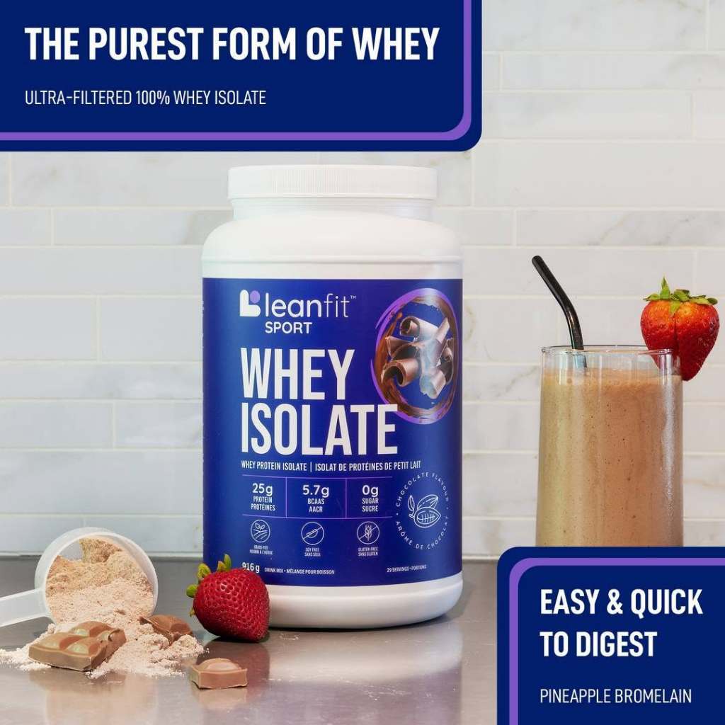 Whey Leanfit isolate 916g 29 lần dùng