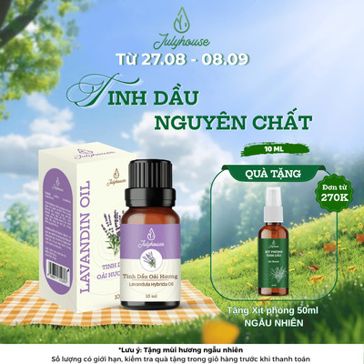 Tinh dầu Oải Hương Julyhouse 10ml thơm phòng, thư giãn