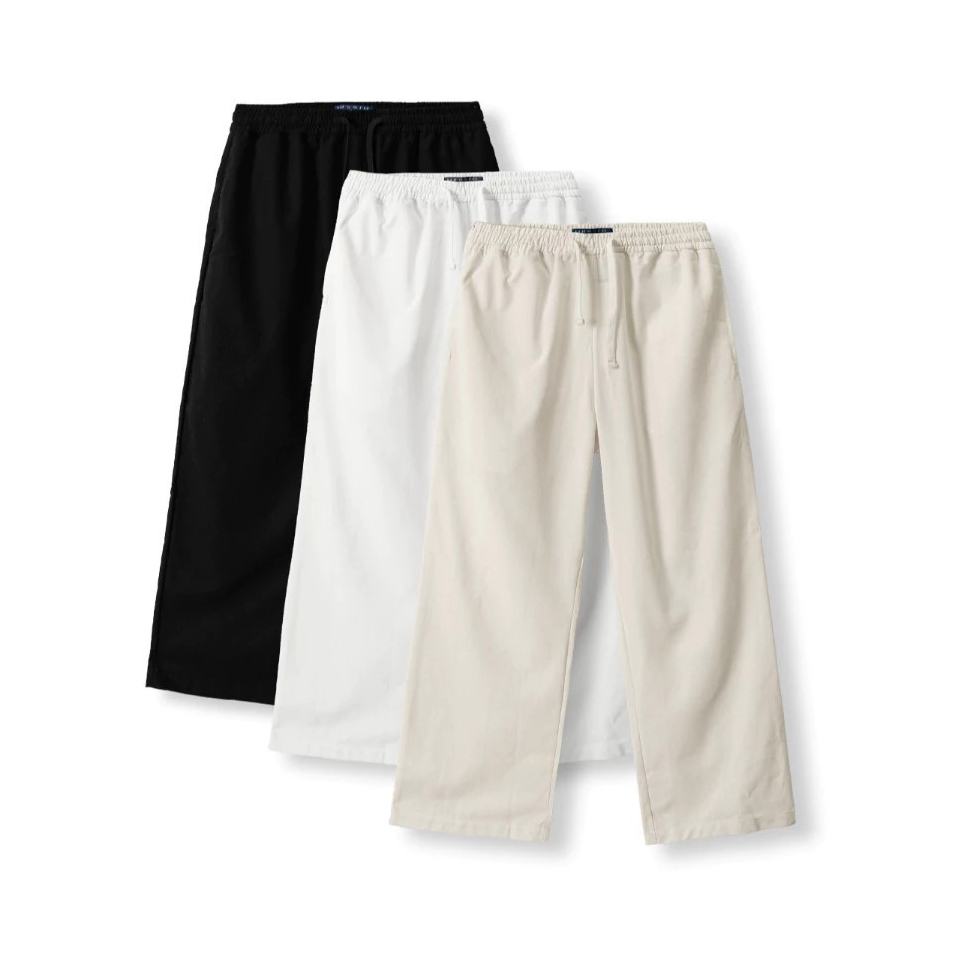 Quần dài LINENE SIMON nam form suông, vải Linen mềm mịn, thoải mái, thanh lịch - HUSSIO