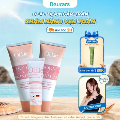 Combo 2 kem tẩy lông Ollie + 1 kem dưỡng da làm chậm quá trình mọc lông Ollie