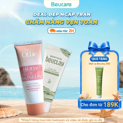 Combo Kem tẩy lông OLLIE + Mặt nạ đất sét Beuclay