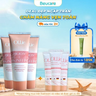 Combo 3kem tẩy lông Ollie + 3 kem dưỡng da làm chậm quá trình mọc lông Ollie