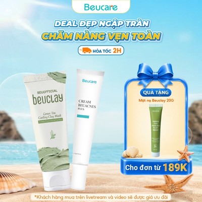 Combo Mặt nạ đất set Beuclay 70g + Gel giảm mụn nhanh 24h Beuacnes plus 15g