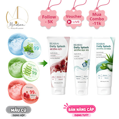 Gel dưỡng nha đam BEABIAI DAILY SPLASH Cấp Ẩm, Làm Dịu, Làm Mát, Phục Hồi Da Hiệu Quả 200g