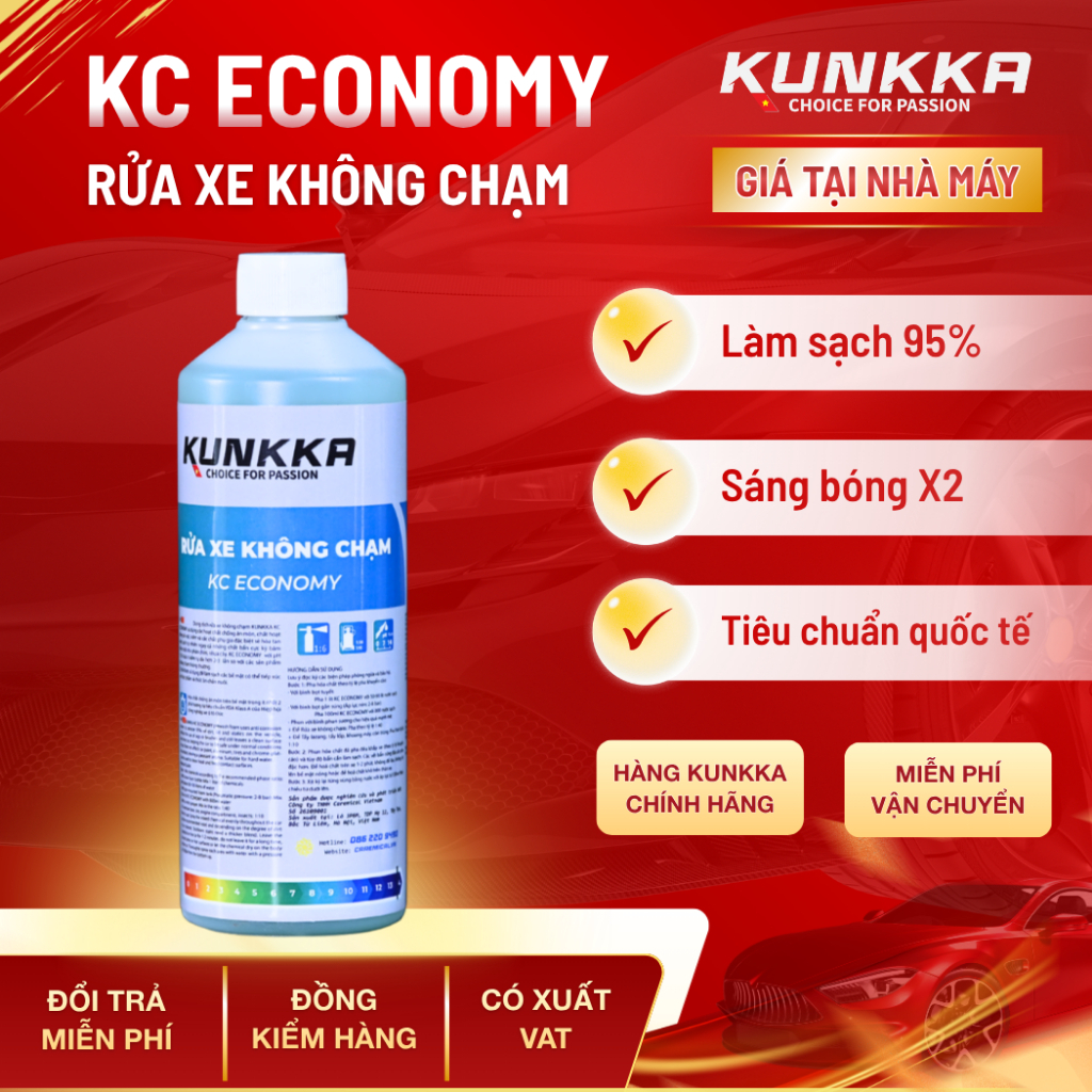 Nước rửa xe không chạm Kunkka KC ECONOMY