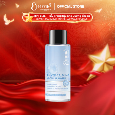 MINI SIZE Nước tẩy trang Emmie Phyto Calming Micellar Water 48ml Hỗ Trợ Làm Sạch Bề Mặt Da Làm dịu Da nhạy cảm mới