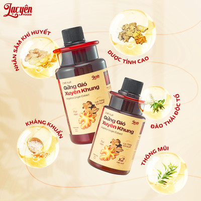 Cốt Gừng Xuyên Khung Khuynh Diệp Lạc Yên Foods - Dùng Pha Tắm, Giữ Ấm Cơ Thể, Xoa Tay Chân