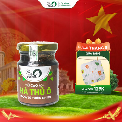 Cao Hà Thủ Ô Mệ Đoan 80g Hỗ Trợ Đen Tóc, Giảm Gãy Rụng, Bồi Bổ Sức Khỏe, Chống Lão Hóa