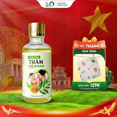 Tinh Dầu Tràm Mệ Đoan Nguyên Chất 50ml - 100ml: Giữ Ấm, Phòng Cảm Lạnh Và Xua Đuổi Muỗi Cho Bé