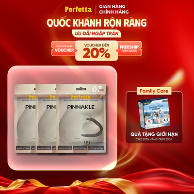 Combo 3 Gói Khẩu Trang 5D Perfetta Pinnakle 3 Lớp Dáng 5D Thời Trang