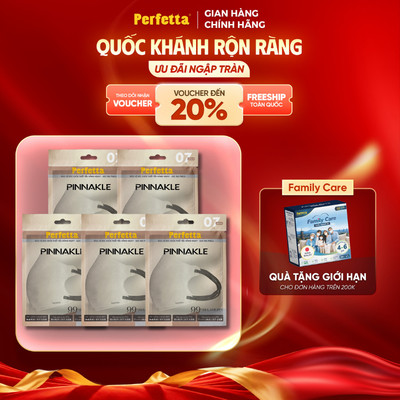 Combo 5 Gói Khẩu Trang 5D Perfetta Pinnakle 3 Lớp, Thời Trang (35 Cái)