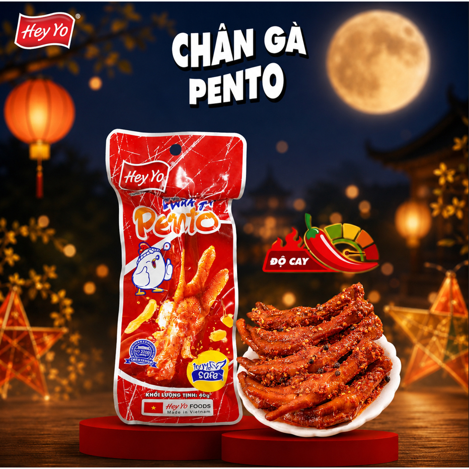 Lẻ 1 gói chân gà PENTO - Hey Yo