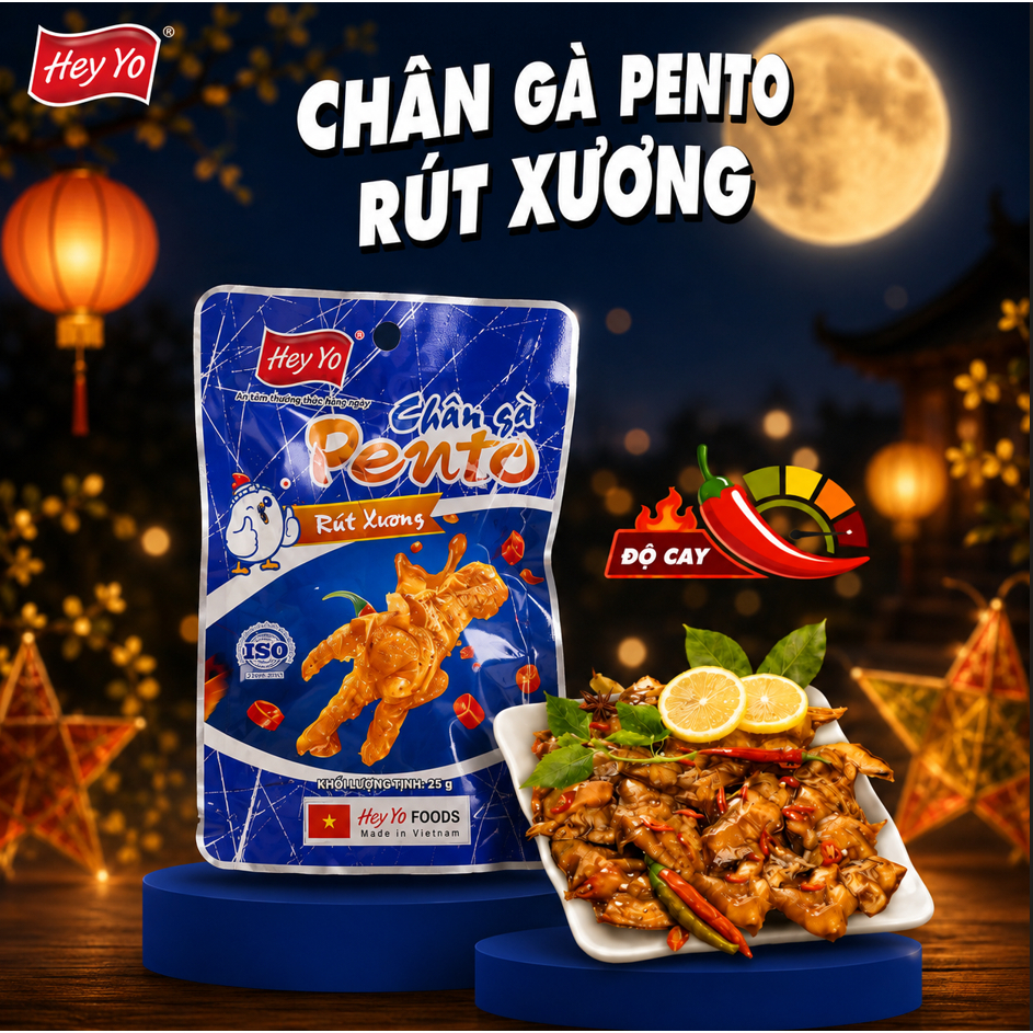 Lẻ 1 Gói Chân Gà Heyyo Pento rút xương