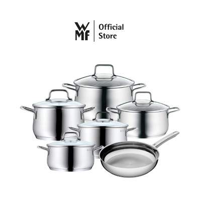 Bộ Nồi WMF Cao Cấp, Đáy Từ 3 Lớp, Chất Liệu Thép Không Gỉ Cromargan, Sử Dụng Được Với Mọi Loại Bếp