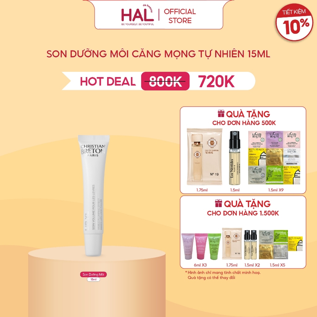 Son Dưỡng Môi Căng Mọng Tự Nhiên Christian Breton Lip XL Volume and Plumping Effect 15ml