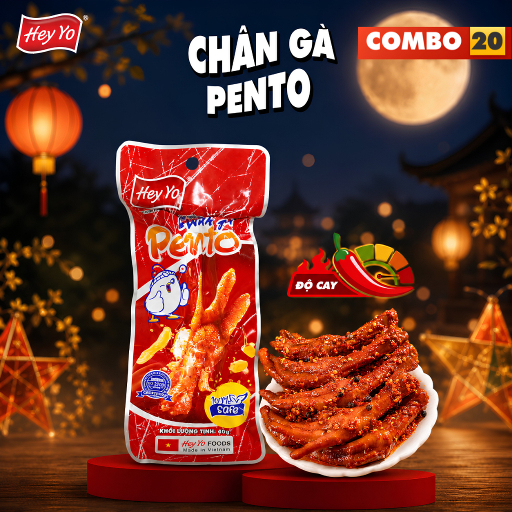 COMBO 20 chân gà PENTO - Hey Yo