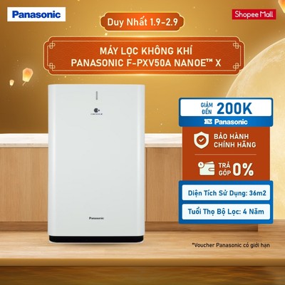 Máy lọc không khí Panasonic F-PXV50A nanoe™ X - Bộ lọc HEPA- Hàng chính hãng