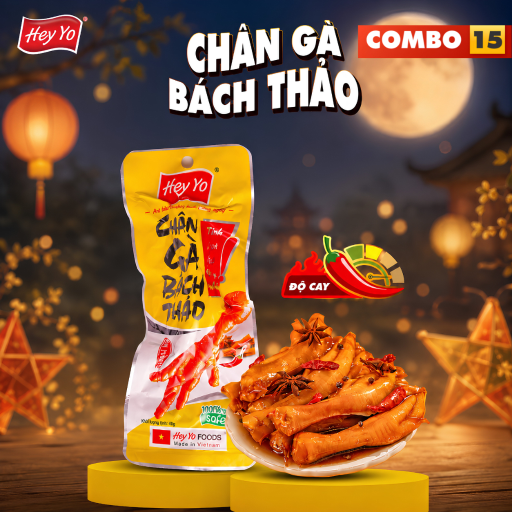 COMBO 15 chân gà BÁCH THẢO - Hey Yo