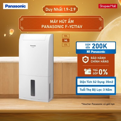 Máy hút ẩm Panasonic F-YCT14V - 3 chế độ linh hoạt - Công suất hút ẩm 14L/Ngày