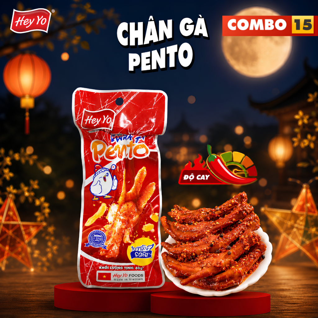 COMBO 15 chân gà PENTO - Hey Yo