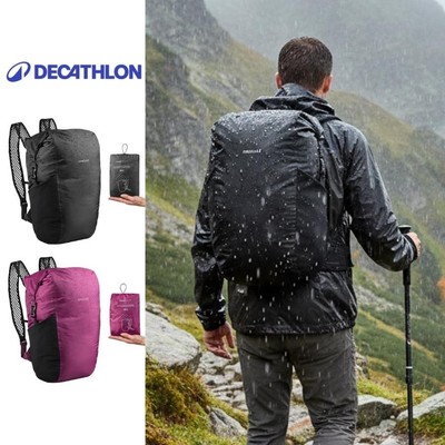 Balo du lịch 20l chống thấm gấp gọn travel 100 đen DECATHLON forclaz mã 8560418