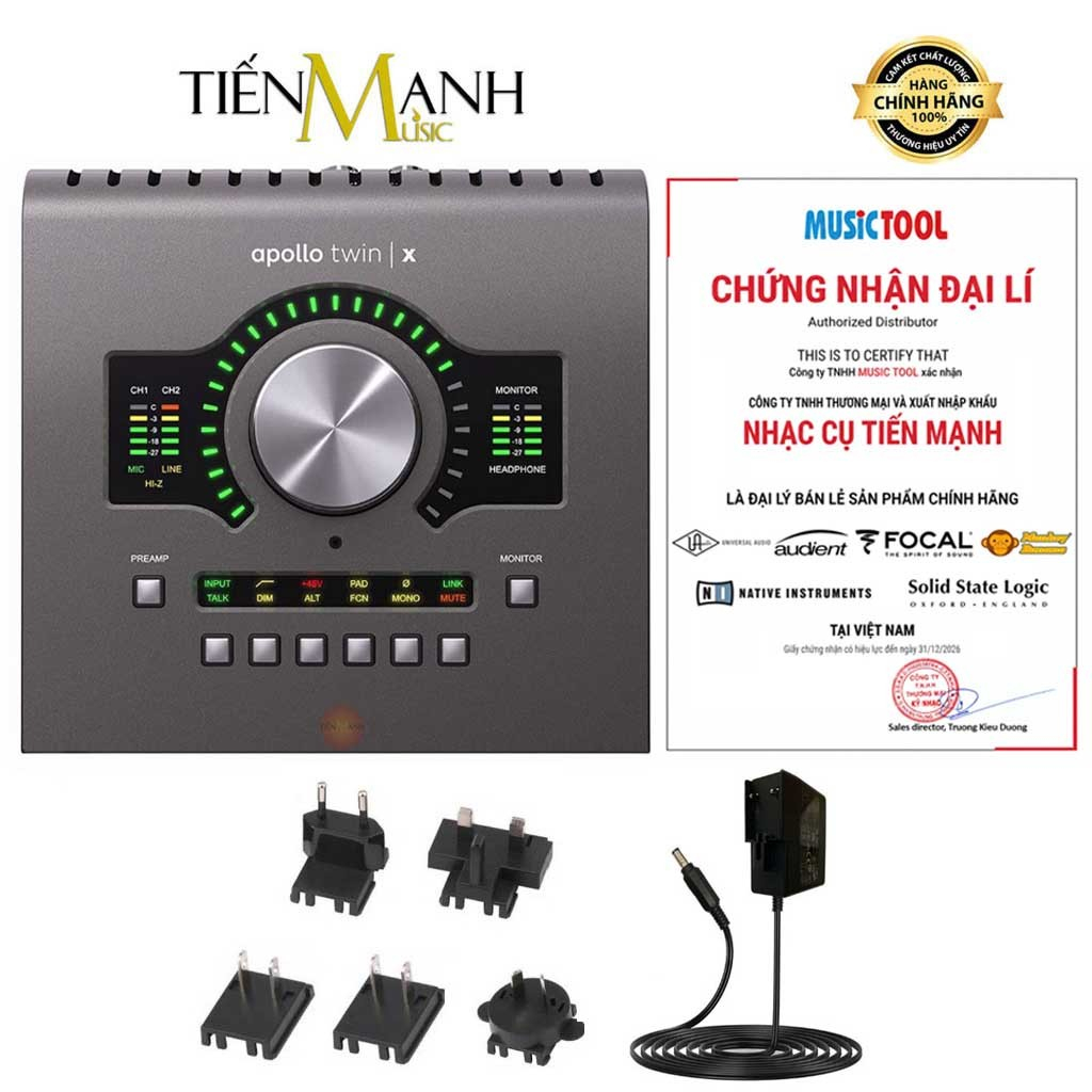 [Chính Hãng] SoundCard Universal Audio UA Apollo Twin X USB 3.0 - Sound Card Âm Thanh Audio Interfac