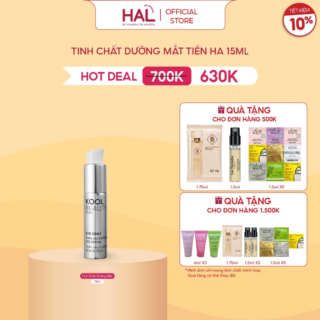 Tinh Chất Dưỡng Mắt Kool Beauty Hyal [Pre] Cursor Eye Serum 15ml