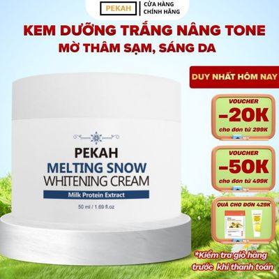 Kem Dưỡng Trắng Nâng Tone Da PEKAH Melting Snow Whitening Cream 50ml