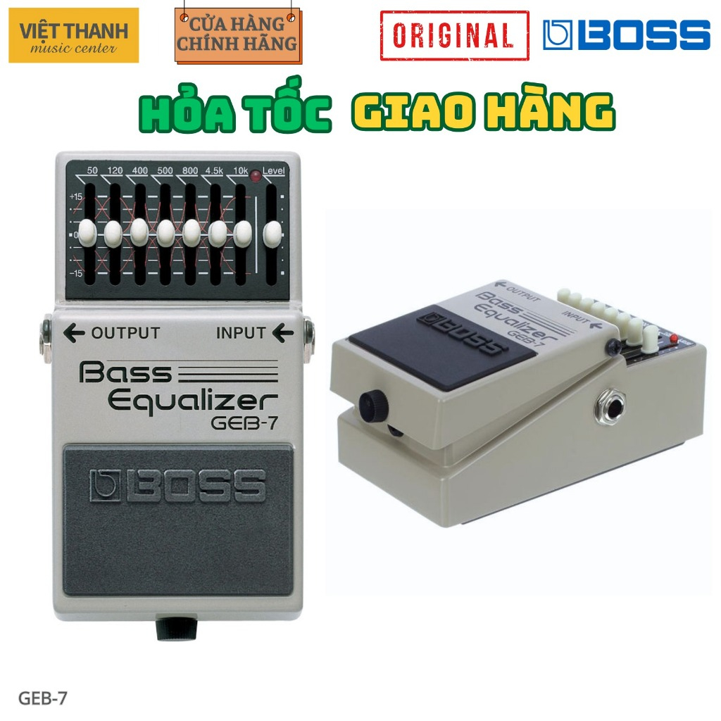 Phơ Cục BOSS GEB-7 | Effect Bass Equalizer | Cân Bằng Âm Thanh 7 Dải Tần