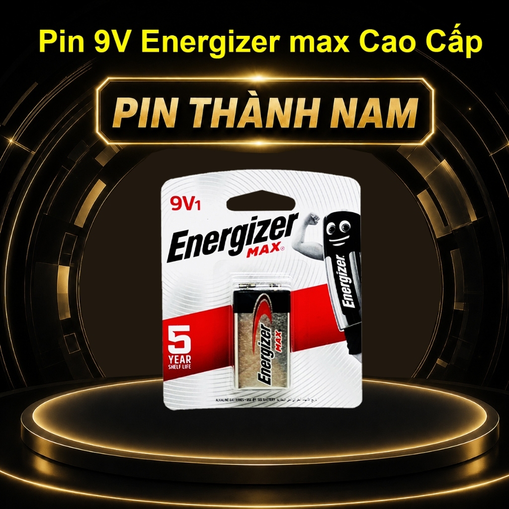Pin 9V Energizer Max ( Pin Vuông ) 6LF22 Vỉ 1 Viên Chính Hãng
